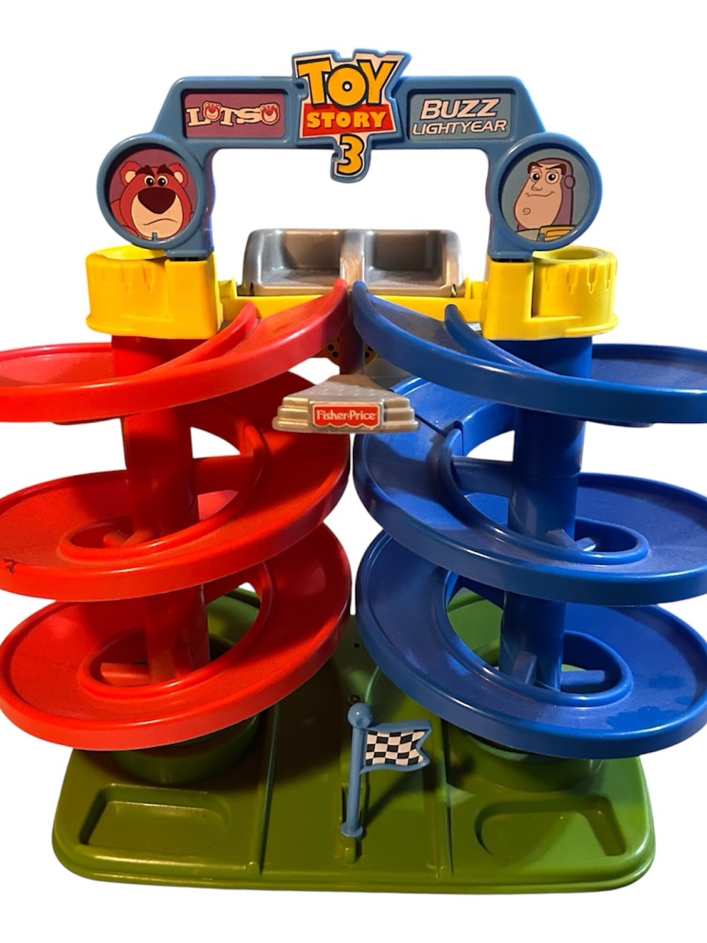 Fisher Price Disney Pixar Toy Story 3 Spiral Speedway Racetrack Sounds Working